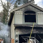 A woman died after a house fire destroyed a Lynnwood home Sunday. (Photo provided by South County Fire)