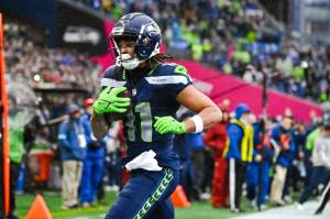 Seahawks wide receiver Jaxon Smith-Njigba (11) during the game against the Minnesota Vikings at Lumen Field on Dec. 22, 2024. (Edwin Hooper / Seattle Seahawks)