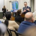 Marysville Mayor Jon Nehring talks during his State of the City Address on Tuesday, Jan. 28, 2025 in Marysville, Washington. (Olivia Vanni / The Herald)