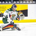 Everett Silvertips' Raiden LeGall was recently named Goalie of the Month by the Western Hockey League. (Photo courtesy of Andy Glass / Everett Silvertips)