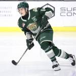 Everett Silvertips forward Austin Roest playing in a game last season. The 20-year-old forward played 203 games with Everett before he signed an entry-level contract with the Nashville Predators on March 1, 2024. (Photo courtesy of the Everett Silvertips)