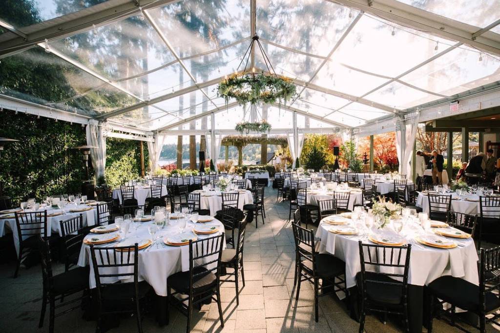 Complementing the Manor House is Joes Venue, a versatile event space perfect for hosting occasions like rehearsal dinners or corporate events. Photo courtesy of Pleasant Beach Village.