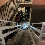 Everett firefighters on the scene of a fatal fire Tuesday night in Everett. (Everett Fire Department)