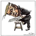 Donald Trump uses a tariff saw to cuts of his own arm