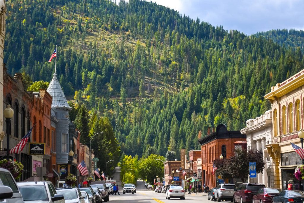 Wallace, Idaho is also listed on the National Historic Register and pays homage to its mining history.