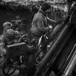 Tyler Hicks / The New York Times
Ukrainian soldiers fire artillery at Russian targets from the front line near Kurakove, Ukraine, Feb. 14. In comments that stunned Americas allies in Europe and angered Ukraines government, President Trump on Tuesday appeared to blame Ukraines leaders for Russias invasion.