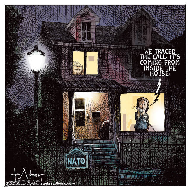 THE scenario from the moive When a stranger calls with NATO as the babysitter getting a phone call saying "We traced the phone call, It's coming from insde the house" and Donald Trump is seen hiding in the upstairs,.