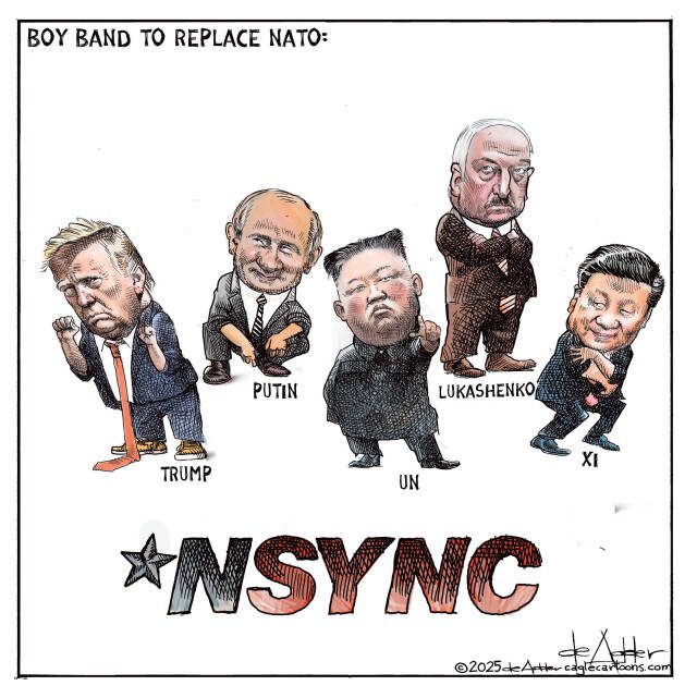 A BOY BAND WILL REPLACE NATO: TRUMP,PUTIN,Kim Jong Un,Lukashenko,XI form NSYNC