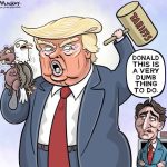 Editorial Cartoon by Graeme MacKay, The Hamilton Spectator – Wednesday March 5, 2025

Trump's tariffs, justified by a fentanyl pretext, strain U.S.-Canada relations, threaten economic stability, and serve broader political agendas.

Fentanyl as a Flimsy Ruse – Unveiling the Real Motives Behind Trump's Economic Gambit

From a Canadian perspective, the recent decision by President Trump to impose steep 25% tariffs on Canada and Mexico, under the guise of addressing fentanyl trafficking, appears to be a thinly veiled pretext for what is essentially an economic war with America's closest allies. The real motives seem to lie elsewhere, and the consequences of this strategy are likely to be far-reaching and detrimental, particularly for Canada.

News: U.S. triggers trade war with tariffs on Canada, Mexico  https://www.theglobeandmail.com/canada/article-us-triggers-trade-war-with-tariffs-on-canada-mexico/#comments

The claim that these tariffs are necessary to combat fentanyl flows is tenuous at best. Data indicates that the majority of fentanyl entering the U.S. originates from other sources, such as China and Mexico, not Canada. This casts doubt on the validity of using fentanyl as a primary justification for such drastic economic measures against a long-standing ally.

Trump's determination to impose tariffs, regardless of the economic damage they inflict, signals a broader agenda. The tariffs are poised to raise substantial revenue, potentially funding a hefty tax cut for the wealthiest Americans—a promise Trump has long been eager to fulfill. While this may serve the interests of a select few, it raises serious questions about whether it will genuinely improve the cost of living for everyday Americans or Canadians, who are caught in the crossfire.

The impact on consumers and industries cannot be overstated. As tariffs increase the cost of goods, from cars to everyday essentials like eggs, the financial burden will inevitably fall on households across both count