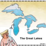 Editorial Cartoon by Graeme MacKay – Friday March 14, 2025

Trump risks Great Lakes' protections

Trump's deregulatory agenda threatens Great Lakes protections, risking water conflicts between the U.S. and Canada amid growing scarcity

Great Lakes Under Siege: Trump's Water Wars

The potential conflict over the Great Lakes and their freshwater resources has become a significant concern under the Trump administration. With parts of the U.S. facing chronic drought, President Trump has reportedly considered undermining joint agreements that protect the Great Lakes, which hold about 20% of the world's freshwater reserves. His administration's rollback of over 30 environmental regulations has already weakened protections, raising fears that the Great Lakes restoration process might also be compromised.

Historically safeguarded by agreements like the Great Lakes Compact, the lakes are vital to both the U.S. and Canada. However, Trump's remarks about diverting Canadian water to drought-stricken areas, coupled with his administration's deregulatory actions, have heightened worries about future water conflicts. These concerns are exacerbated by Trump's enablers, who support his deregulatory agenda, potentially paving the way for large-scale water diversion projects that could threaten the ecological and economic stability of the Great Lakes region.

The situation underscores the importance of maintaining cooperative agreements and robust environmental protections to safeguard these critical water resources against growing geopolitical and environmental pressures. Without these protections, the region's water security and economic prosperity could be at risk, especially as climate change intensifies water scarcity issues in parts of the United States.

Source: Financial Post https://financialpost.com/feature/canada-water-next-front-battle-with-u-s

This has been readapted from an editorial cartoon that was originally published June 23, 2016.

Donald Trump, deregulation, Gr