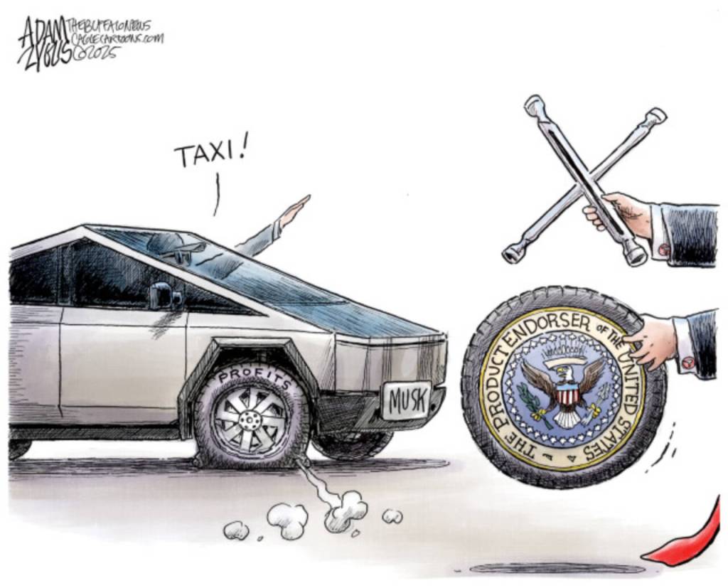 March 14, 2025: Trump Boosting Tesla