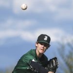 Jackson’s Austin Halvorson (22) pitches during a baseball game between Jackson and Glacier Peak at Glacier Peak High School on Tuesday, April 16, 2024 in Snohomish, Washington. Glacier Peak won, 5-3. (Annie Barker / The Herald)