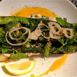 LJs Bistro in Lake Stevens serves up a steak knife-worthy asparagus toast ($14), with whipped feta, local asparagus, fresh herbs, zaatar and pickled shallot atop grilled bread. (Taylor Goebel / The Herald)