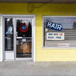 The outside of AHC Salon on Evergreen Way in Everett. Also housed in the buiding is AHC Barber & Beauty College. (Olivia Vanni / The Herald)
