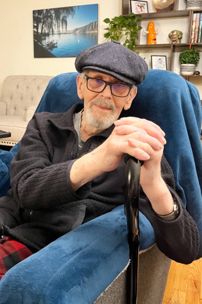 Provided photos
Bill France poses in one of his custom flat caps after asking his wife, Sarah France, to snap a photo.