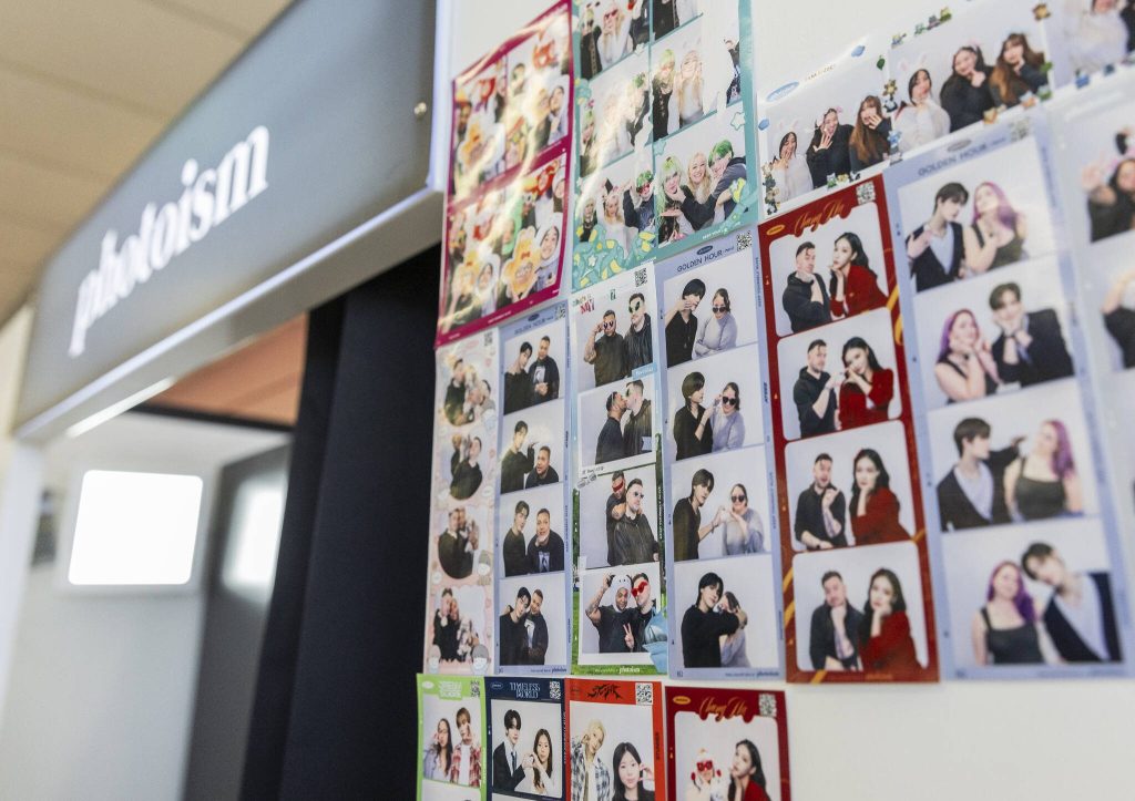 A Photoism booth at The K-POP Empire store on Thursday, April 17, 2025, in Lynnwood, Washington. (Olivia Vanni / The Herald)