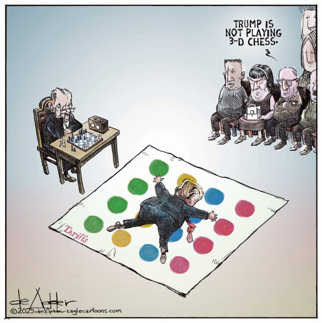 THis is an editorial cartoon by Michael de Adder . Michael de Adder was born in Moncton, New Brunswick. He studied art at Mount Allison University where he received a Bachelor of Fine Arts in drawing and painting. He began his career working for The Coast, a Halifax-based alternative weekly, drawing a popular comic strip called Walterworld which lampooned the then-current mayor of Halifax, Walter Fitzgerald. This led to freelance jobs at The Chronicle-Herald and The Hill Times in Ottawa, Ontario.

 

After freelancing for a few years, de Adder landed his first full time cartooning job at the Halifax Daily News. After the Daily News folded in 2008, he became the full-time freelance cartoonist at New Brunswick Publishing. He was let go for political views expressed through his work including a cartoon depicting U.S. President Donald Trump’s border policies. He now freelances for the Halifax Chronicle Herald, the Toronto Star, Ottawa Hill Times and Counterpoint in the USA. He has over a million readers per day and is considered the most read cartoonist in Canada.

 

Michael de Adder has won numerous awards for his work, including seven Atlantic Journalism Awards plus a Gold Innovation Award for news animation in 2008. He won the Association of Editorial Cartoonists' 2002 Golden Spike Award for best editorial cartoon spiked by an editor and the Association of Canadian Cartoonists 2014 Townsend Award. The National Cartoonists Society for the Reuben Award has shortlisted him in the Editorial Cartooning category. He is a past president of the Association of Canadian Editorial Cartoonists and spent 10 years on the board of the Cartoonists Rights Network.