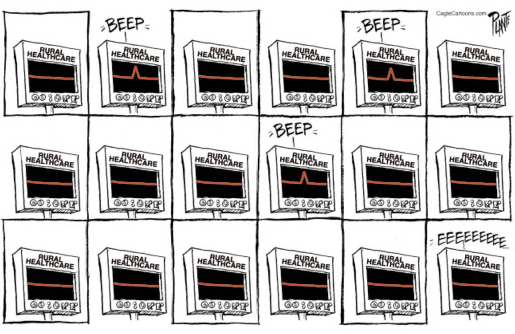 The Rural Healthcare Monitor beeps, budget, cuts, hospitals , clinics, Medicare, Medicaid, Social Security, HHS, RFK Jr., physician shortage, doctor