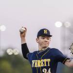 Everetts Isaac Blackburn throws a pitch during the game against Monroe on Wednesday, April 23, 2025 in Monroe, Washington. (Olivia Vanni / The Herald)