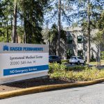 The Kaiser Permanente Lynnwood Medical Center building on Friday, April 25, 2025 in Lynnwood, Washington. (Olivia Vanni / The Herald)