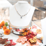 An autumn-themed display at Wagner Jewelers in Marysville. (Olivia Vanni / The Herald)