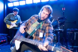 Clothing Optional performs at the Fisherman's Village Music Festival on Thursday, May 15 in Everett, Washington. (Will Geschke / The Herald)
