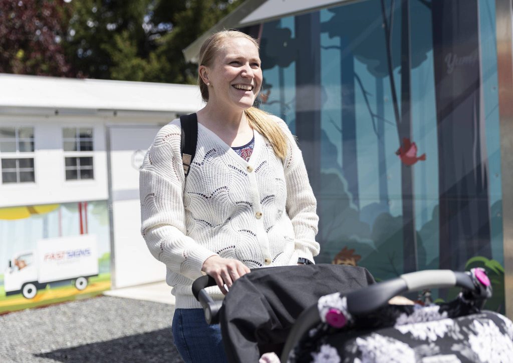 Madison Family Shelter Executive Director Lynsey Gagnon on Monday, May 19, 2025 in Everett, Washington. (Olivia Vanni / The Herald)