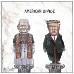THis is an editorial cartoon by Michael de Adder . Michael de Adder was born in Moncton, New Brunswick. He studied art at Mount Allison University where he received a Bachelor of Fine Arts in drawing and painting. He began his career working for The Coast, a Halifax-based alternative weekly, drawing a popular comic strip called Walterworld which lampooned the then-current mayor of Halifax, Walter Fitzgerald. This led to freelance jobs at The Chronicle-Herald and The Hill Times in Ottawa, Ontario.

 

After freelancing for a few years, de Adder landed his first full time cartooning job at the Halifax Daily News. After the Daily News folded in 2008, he became the full-time freelance cartoonist at New Brunswick Publishing. He was let go for political views expressed through his work including a cartoon depicting U.S. President Donald Trump’s border policies. He now freelances for the Halifax Chronicle Herald, the Toronto Star, Ottawa Hill Times and Counterpoint in the USA. He has over a million readers per day and is considered the most read cartoonist in Canada.

 

Michael de Adder has won numerous awards for his work, including seven Atlantic Journalism Awards plus a Gold Innovation Award for news animation in 2008. He won the Association of Editorial Cartoonists' 2002 Golden Spike Award for best editorial cartoon spiked by an editor and the Association of Canadian Cartoonists 2014 Townsend Award. The National Cartoonists Society for the Reuben Award has shortlisted him in the Editorial Cartooning category. He is a past president of the Association of Canadian Editorial Cartoonists and spent 10 years on the board of the Cartoonists Rights Network.