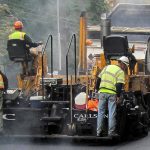 Contributed photo from Snohomish County Public Works
Snohomish County Public Works contractor crews have begun their summer 2016 paving work on 13 miles of roadway, primarily in the Monroe and Stanwood areas. This photo is an example of paving work from a previous summer. A new layer of asphalt is put down over the old.
