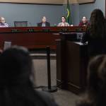 The Everett City Council on Wednesday, April 16, 2025 in Everett, Washington. (Olivia Vanni / The Herald)