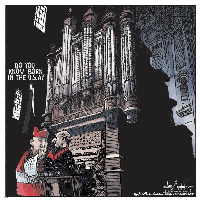 THis is an editorial cartoon by Michael de Adder . Michael de Adder was born in Moncton, New Brunswick. He studied art at Mount Allison University where he received a Bachelor of Fine Arts in drawing and painting. He began his career working for The Coast, a Halifax-based alternative weekly, drawing a popular comic strip called Walterworld which lampooned the then-current mayor of Halifax, Walter Fitzgerald. This led to freelance jobs at The Chronicle-Herald and The Hill Times in Ottawa, Ontario.

 

After freelancing for a few years, de Adder landed his first full time cartooning job at the Halifax Daily News. After the Daily News folded in 2008, he became the full-time freelance cartoonist at New Brunswick Publishing. He was let go for political views expressed through his work including a cartoon depicting U.S. President Donald Trump’s border policies. He now freelances for the Halifax Chronicle Herald, the Toronto Star, Ottawa Hill Times and Counterpoint in the USA. He has over a million readers per day and is considered the most read cartoonist in Canada.

 

Michael de Adder has won numerous awards for his work, including seven Atlantic Journalism Awards plus a Gold Innovation Award for news animation in 2008. He won the Association of Editorial Cartoonists' 2002 Golden Spike Award for best editorial cartoon spiked by an editor and the Association of Canadian Cartoonists 2014 Townsend Award. The National Cartoonists Society for the Reuben Award has shortlisted him in the Editorial Cartooning category. He is a past president of the Association of Canadian Editorial Cartoonists and spent 10 years on the board of the Cartoonists Rights Network.