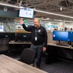 Snohomish County 911 Executive Director Kurt Mills talks about the improvements made in the new call center space during a tour of the building on Tuesday, May 20, 2025 in Everett, Washington. (Olivia Vanni / The Herald)