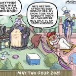 Editorial Cartoon by Graeme MacKay, The Hamilton Spectator – Saturday May 17, 2025

Victoria Day takes on new significance as Canada reaffirms its sovereignty in response to U.S. rhetoric and diplomatic tensions.

Victoria Day Vindication

As Canadians ready themselves for the long-awaited May two-four weekend, a celebration traditionally filled with barbecues, beer, and the unofficial launch of summer, this year's observance takes on a deeper resonance. Victoria Day, a holiday that honours the long-deceased Queen Victoria, has evolved over time to become a moment of reflection on our nation's heritage, rather than merely a nod to our constitutional monarchy.

However, in 2025, amidst a backdrop of strained relations with our southern neighbour, the United States, this holiday carries heightened significance. The recent tensions, sparked by U.S. President Donald Trump's tariffs on Canadian imports and his dismissive rhetoric about Canada as the "51st state," underscore a growing need for Canada to affirm its sovereignty and unique identity.

News: King Charles to open Canada’s parliament amid escalating tensions with the US  https://economictimes.indiatimes.com/news/international/canada/king-charles-to-open-canadas-parliament-amid-escalating-tensions-with-the-us/articleshow/120831079.cms

President Trump's affinity for monarchy and grand ceremonies, recently illustrated during his tour of Saudi Arabia and Qatar, where he was enveloped in luxurious tributes and golden welcomes, contrasts sharply with Canada's steadfast commitment to its own democratic principles and global partnerships. His anticipated state visit to the United Kingdom, featuring dinner with King Charles III, further emphasizes his penchant for spectacle over substance.

In this climate, the upcoming Speech from the Throne, presided over by Canada's new Prime Minister, Mark Carney, and featuring the King's speech, serves as a powerful reminder of our rich history and sovereign status. It is a mom