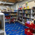 A childrens toy section at the Good Cheer Thrift Store. (Olivia Vanni / The Herald)