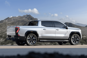 The 2025 GMC Sierra EV Denali full-size pickup truck (Provided by GMC).