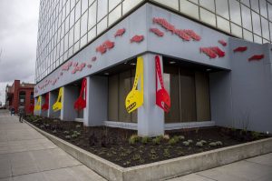 The Everett Municipal Building on Thursday, Feb. 29, 2024 in Everett, Washington. (Annie Barker / The Herald)