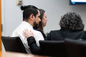 Raul Benitez Santana in the courtroom Wednesday. (Will Geschke / The Herald)