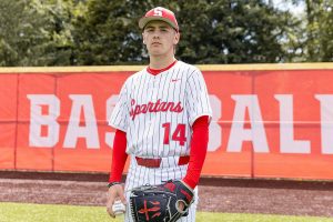 Stanwood junior Tanner Requa is The Herald's 2025 All-Area Baseball Pitcher of the Year. (Olivia Vanni / The Herald)