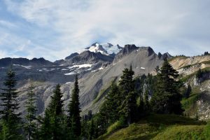 Glacier Peak, elevation 10,541 feet, in the Glacier Peak Wilderness of Mount Baker–Snoqualmie National Forest in Snohomish County, Washington. (Caleb Hutton / The Herald) 2019