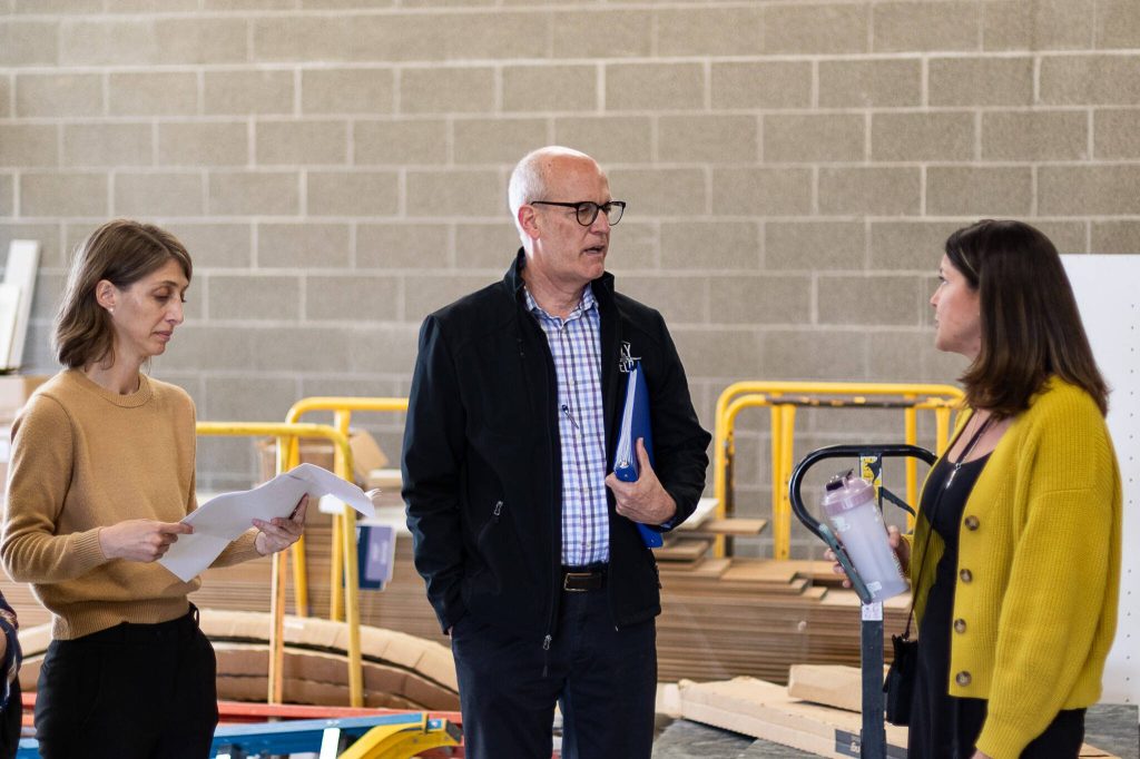 PHOtOS BY Aaron Kennedy / The HeralD
U.S. Rep. Rick Larsen, D-Everett, learns about the ambulance bay at the new behavioral health center for Compass Health in Everett.