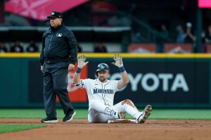 Mariners catcher Cal Raleight has been named the American League Player of the Week. (Alika Jenner / Getty Images / The Athletic)