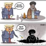 Editorial Cartoon by Graeme MacKay, The Hamilton Spectator – Tuesday June 24, 2025 

Trump's decisive strike on Iran raises global tensions, posing risks of retaliation and geopolitical shifts.

The Complexities of Trump's Bold Strike on Iran

The recent U.S. military strikes on Iran, ordered by President Donald Trump, signify a pivotal moment in Middle Eastern geopolitics and global security. While the action resonates with a sense of boldness and strategic calculation, it also opens a Pandora's box of uncertainties and potential repercussions.

From a Western perspective, the theocratic regime in Iran has posed significant challenges since the overthrow of the Shah in 1979. Its hostile stance towards Israel and relentless pursuit of nuclear capabilities have long been sources of tension and anxiety. The desire to neutralize this threat is understandable, especially in light of recent successful military actions against Iran's proxies, such as Hamas, Hezbollah, and the Assad regime. 

News: Strikes on Iran mark an abrupt interventionist turn for Trump  https://www.theglobeandmail.com/world/us-politics/article-us-trump-bombs-iran-nuclear-sites/ 

These developments, coupled with Israel's strategic missile attacks, set the stage for Trump's audacious decision to directly target Iran's nuclear facilities.

The strikes, involving precision bombings of key nuclear sites, were executed under conditions that appeared favourable for the U.S. The weakened state of Iran's air defences and the element of surprise played to America's advantage. Yet, as former Defence Secretary James Mattis wisely noted, "No war is over until the enemy says it’s over." This aphorism underscores a fundamental truth: Iran, despite the severe blows to its nuclear program, retains agency and the capacity to retaliate.

The potential for escalation is palpable. Iran's Revolutionary Guards, known for their global reach, could activate sleeper cells in allied nations, including Canada, posing dire