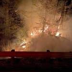 U.S. 2 was closed from the Money Creek tunnel to Skykomish in 2022 because the Bolt Creek fire spread close to the highway. (Washington State Department of Transportation)