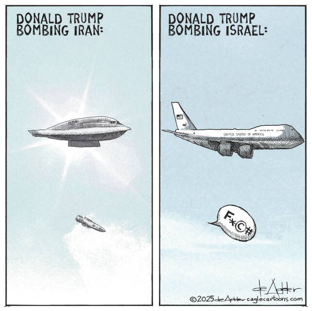 THis is an editorial cartoon by Michael de Adder . Michael de Adder was born in Moncton, New Brunswick. He studied art at Mount Allison University where he received a Bachelor of Fine Arts in drawing and painting. He began his career working for The Coast, a Halifax-based alternative weekly, drawing a popular comic strip called Walterworld which lampooned the then-current mayor of Halifax, Walter Fitzgerald. This led to freelance jobs at The Chronicle-Herald and The Hill Times in Ottawa, Ontario.

 

After freelancing for a few years, de Adder landed his first full time cartooning job at the Halifax Daily News. After the Daily News folded in 2008, he became the full-time freelance cartoonist at New Brunswick Publishing. He was let go for political views expressed through his work including a cartoon depicting U.S. President Donald Trump’s border policies. He now freelances for the Halifax Chronicle Herald, the Toronto Star, Ottawa Hill Times and Counterpoint in the USA. He has over a million readers per day and is considered the most read cartoonist in Canada.

 

Michael de Adder has won numerous awards for his work, including seven Atlantic Journalism Awards plus a Gold Innovation Award for news animation in 2008. He won the Association of Editorial Cartoonists' 2002 Golden Spike Award for best editorial cartoon spiked by an editor and the Association of Canadian Cartoonists 2014 Townsend Award. The National Cartoonists Society for the Reuben Award has shortlisted him in the Editorial Cartooning category. He is a past president of the Association of Canadian Editorial Cartoonists and spent 10 years on the board of the Cartoonists Rights Network.