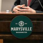 Marysville Mayor Jon Nehring gives the state of the city address at the Marysville Civic Center on Wednesday, Jan. 31, 2024, in Marysville, Washington. (Ryan Berry / The Herald)