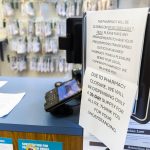 Olivia Vanni / The Herald
Signs alert customers to the closure of Bartell Drugs Pharmacy along Hoyt Avenue on Wednesday in Everett.