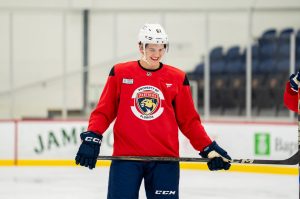 Silvertips forward Shea Busch participates in the Florida Panthers development camp at Baptist Health IcePlex in Fort Lauderdale, Florida on July 1, 2025. Florida selected Busch in the fourth round of the 2025 NHL Entry Draft on June 28. (Photo courtesy Shea Busch)