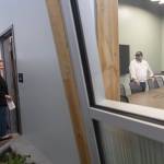 Monroe Mayor Geoffrey Thomas does a walking tour of the inside of the new City of Monroe building on Monday, July 14, 2025 in Monroe, Washington. (Olivia Vanni / The Herald)