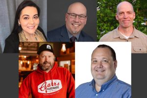 Top, from left: Amber Cantu, Gary Kemp, Dan Perkins. Bottom, from left: R.J. Whitlow, David Garrett.