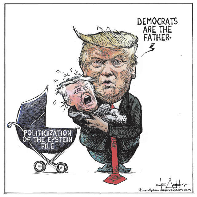 THis is an editorial cartoon by Michael de Adder . Michael de Adder was born in Moncton, New Brunswick. He studied art at Mount Allison University where he received a Bachelor of Fine Arts in drawing and painting. He began his career working for The Coast, a Halifax-based alternative weekly, drawing a popular comic strip called Walterworld which lampooned the then-current mayor of Halifax, Walter Fitzgerald. This led to freelance jobs at The Chronicle-Herald and The Hill Times in Ottawa, Ontario.

 

After freelancing for a few years, de Adder landed his first full time cartooning job at the Halifax Daily News. After the Daily News folded in 2008, he became the full-time freelance cartoonist at New Brunswick Publishing. He was let go for political views expressed through his work including a cartoon depicting U.S. President Donald Trump’s border policies. He now freelances for the Halifax Chronicle Herald, the Toronto Star, Ottawa Hill Times and Counterpoint in the USA. He has over a million readers per day and is considered the most read cartoonist in Canada.

 

Michael de Adder has won numerous awards for his work, including seven Atlantic Journalism Awards plus a Gold Innovation Award for news animation in 2008. He won the Association of Editorial Cartoonists' 2002 Golden Spike Award for best editorial cartoon spiked by an editor and the Association of Canadian Cartoonists 2014 Townsend Award. The National Cartoonists Society for the Reuben Award has shortlisted him in the Editorial Cartooning category. He is a past president of the Association of Canadian Editorial Cartoonists and spent 10 years on the board of the Cartoonists Rights Network.
